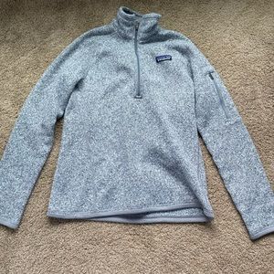 Women’s Gray Patagonia Sweater 1/4 Zip up Fleece